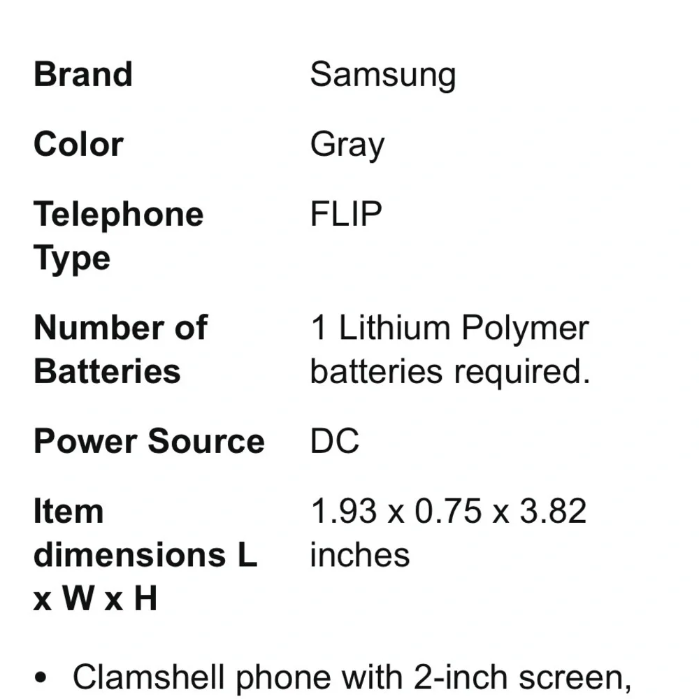 Samsung Gusto 2 flip phone, model SCH-U365, for the Verizon network.